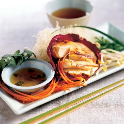 Hoisin-Marinated and Grilled Alaska Halibut