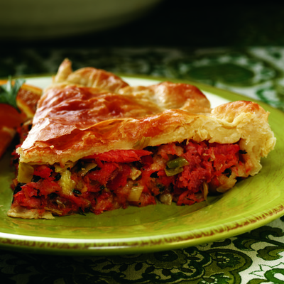 Alaska Smoked Salmon Tart