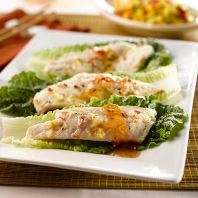 Citrus Alaska Pollock Lettuce Wraps