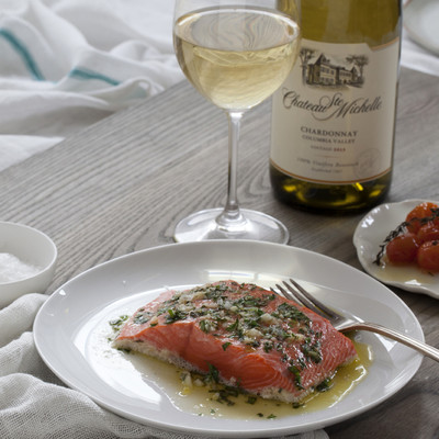 Alaska Sockeye Salmon with Herbs and Garlic