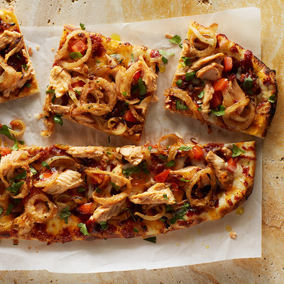 BBQ Wild Alaska Salmon Flatbread