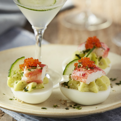California Roll Deviled Eggs